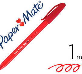 stylo-bille-paper-mate-inkjoy-100-cap-criture-fine-rouge