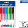 STYLO-BILLE STAEDTLER CORPS TR IANGULAIRE POINTE MOYENNE 0.45MM ENCRE CLASSIQUE NON RECHARGEABLE ASSORTIMENT 10 COLORIS STYLO-BILLE STAEDTLER CORPS TR IANGULAIRE POINTE MOYENNE 0.45MM ENCRE CLASSIQUE NON RECHARGEABLE ASSORTIMENT 10 COLORIS
