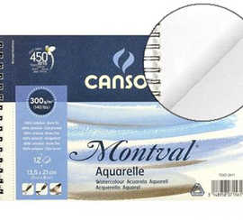 bloc-canson-papier-dessin-mont-val-grain-fin-300g-spirale-micro-perforations-210x135mm-12f