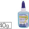 COLLE BIBERON GIOTTO PAPIER CARTON FIN FACILMENT LAVABLE SANS SOLVANT COLORIS BLEU FLACON 40G