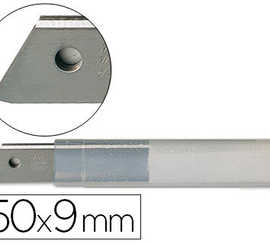 lame-rechange-q-connect-cutter-acier-inoxydable-9mm-atui-10-unitas