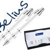 STYLO-BILLE ET PORTE-MINE BELI US KASSEL CLIP CORPS LAQUA BLANC POINTE 1MM ENCRE BLEUE FORME ARRONDIE PORTE-MINE 0.5MM STYLO-BILLE ET PORTE-MINE BELI US KASSEL CLIP CORPS LAQUA BLANC POINTE 1MM ENCRE BLEUE FORME ARRONDIE PORTE-MINE 0.5MM