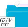 ENVELOPPE CLAIREFONTAINE POLLE N C6 114X162MM 120G COLORIS BLEU TURQUOISE PAQUET 20 UNITAS