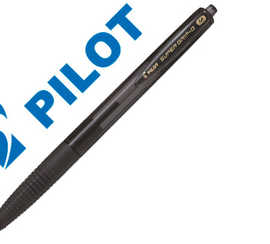 stylo-bille-pilot-super-grip-g-r-tractable-pointe-moyenne-coloris-noir