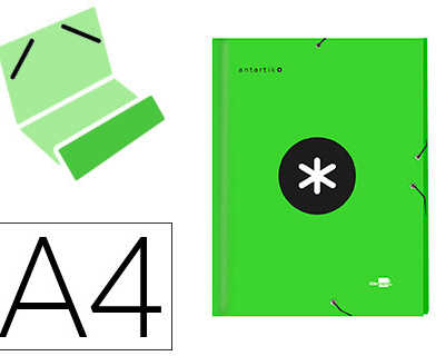 trieur-liderpapel-antartik-carton-rembord-12-compartiments-lastiques-coloris-vert