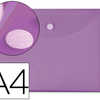 POCHETTE ENVELOPPE LIDERPAPEL POLYPROPYLENE 180 MICRONS A4 297X210MM FERMETURE VELCRO COLORIS VIOLET POCHETTE ENVELOPPE LIDERPAPEL POLYPROPYLENE 180 MICRONS A4 297X210MM FERMETURE VELCRO COLORIS VIOLET