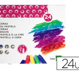 crayon-cire-liderpapel-75mm-di-ametre-12mm-taille-crayons-et-porte-crayons-offerts-coloris-brillants-bo-te-24-unitas