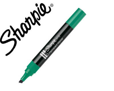 marqueur-sharpie-permanent-w10-pointe-biseau-vert