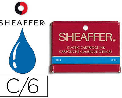 cartouche-sheaffer-courte-encr-e-bleue-effacable-atui-6-unitas