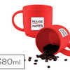 MUG ROUGE PAPIER CÉRAMIQUE 380ML 90X86MM