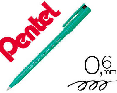 feutre-pentel-r56-roller-pointe-plastique-0-6mm-trac-0-3mm-sans-pvc-couleur-noir-bo-te-distributrice-48u-12-offerts