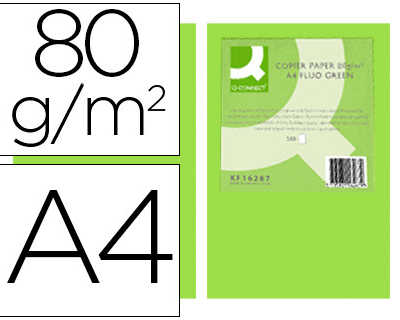 papier-couleur-q-connect-multi-fonction-a4-80g-m2-unicolore-vert-naon-ramette-500-feuilles