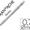 PORTE-MINES CARAN D'ACHE ALUMI NIUM 844 CLASSIC LINE BOUTON POUSSOIR RESERVOIR MINES GOMME MINE 0.7MM CORPS GRIS PORTE-MINES CARAN D'ACHE ALUMI NIUM 844 CLASSIC LINE BOUTON POUSSOIR RESERVOIR MINES GOMME MINE 0.7MM CORPS GRIS