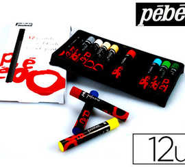 crayon-pastel-pabao-huile-long-ueur-67mm-mine-diametre-10mm-coloris-assortis-atui-carton-12-unitas