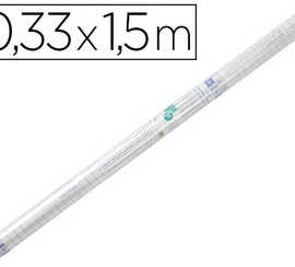 couvre-livres-liderpapel-adhas-if-repositionnable-0-33x1-50m-rouleau-plastique-50-microns
