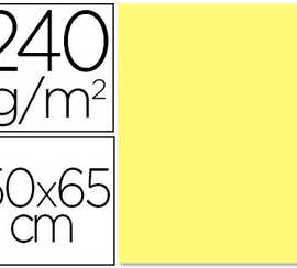 papier-cartonne-liderpapel-dessin-travaux-manuels-240g-m2-dim-500x650mm-unicolor-jaune-moyen