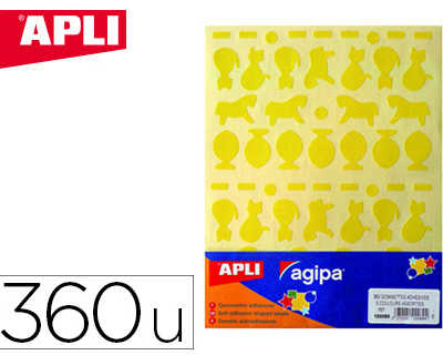 gommette-apli-agipa-permanente-g-om-trique-animaux-coloris-assortis-bleu-jaune-rose-rouge-vert-360-unit-s