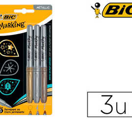 marqueur-bic-marking-pointe-ogive-trac-1-8mm-permanent-corp-plastique-coloris-m-talliques-blister-3u