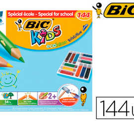 crayon-couleur-bic-kids-evolut-ion-rasine-synthese-140mm-triangle-gros-module-rasiste-mordillage-coffret-scolaire-144u
