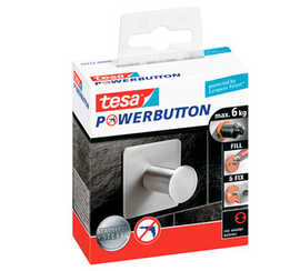 crochet-tesa-powerbutton-classic-triple-acier-inoxydable-r-sistance-temp-rature-supporte-12kg