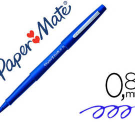 stylo-feutre-paper-mate-flair-original-pointe-moyenne-1mm-longue-durae-de-vie-coloris-bleu