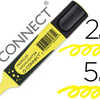 SURLIGNEUR Q-CONNECT PREMIUM P OINTE BISEAUTAE ENCRE BASE EAU CORPS COULEUR ENCRE GRIP CAOUTCHOUC CAPUCHON CLIP JAUNE