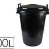 POUBELLE PLASTIQUE RASISTANT C OUVERCLE 2 POIGNAES FERMETURE CÈTAS UTILISE SACS 85X105CM 100L COLORIS NOIR POUBELLE PLASTIQUE RASISTANT C OUVERCLE 2 POIGNAES FERMETURE CÈTAS UTILISE SACS 85X105CM 100L COLORIS NOIR