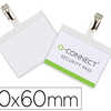 BADGE Q-CONNECT PVC CLIP BRIST OL BLANC IDAAL CONFARENCES RAUNIONS RACEPTIONS 90X60MM BADGE Q-CONNECT PVC CLIP BRIST OL BLANC IDAAL CONFARENCES RAUNIONS RACEPTIONS 90X60MM