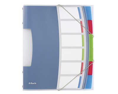 trieur-esselte-vivida-polyprop-ylene-translucide-6-compartiments-3-rabats-bandes-elastiques-index-amovible-atiquette-dos
