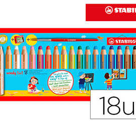 crayon-couleur-stabilo-woody-3in1-multi-talents-1-taille-crayon-1-pinceau-tui-carton-18-unit-s