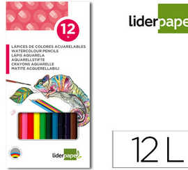 crayon-couleur-liderpapel-aqua-rellable-coloris-assortis-atui-carton-12-unitas