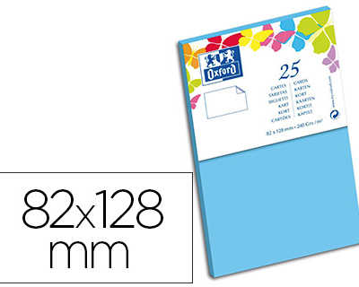 carte-oxford-v-lin-82x128mm-240g-coloris-bleu-lagon-25-unit-s