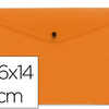 POCHETTE ENVELOPPE LIDERPAPEL POLYPROPYLENE 180 MICRONS 260X140MM 50F FERMETURE BOUTON RASISTANT TRANSPARENT ORANGE POCHETTE ENVELOPPE LIDERPAPEL POLYPROPYLENE 180 MICRONS 260X140MM 50F FERMETURE BOUTON RASISTANT TRANSPARENT ORANGE