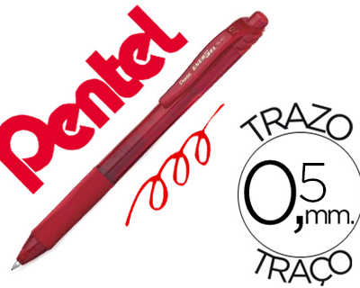 roller-pentel-energel-ratracta-ble-rechargeable-pointe-matal-0-7mm-rouge
