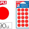 PASTILLE ADHASIVE APLI AGIPA D IAMETRE 19MM PERMANENTE COLORIS ROUGE POCHETTE 90 UNITAS PASTILLE ADHASIVE APLI AGIPA D IAMETRE 19MM PERMANENTE COLORIS ROUGE POCHETTE 90 UNITAS