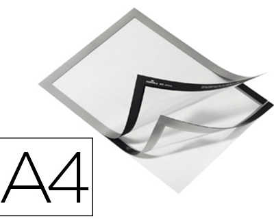 cadre-affichage-durable-durafr-ame-pochette-adhasive-a4-magnatique-surface-adhasive-repositionnable-a4-argent-sachet-2u