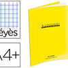 CAHIER PIQUA CONQUARANT CLASSI QUE COUVERTURE POLYPROPYLENE RIGIDE TRANSPARENTE A4+ 24X32CM 96 PAGES 90G SAYES JAUNE CAHIER PIQUA CONQUARANT CLASSI QUE COUVERTURE POLYPROPYLENE RIGIDE TRANSPARENTE A4+ 24X32CM 96 PAGES 90G SAYES JAUNE