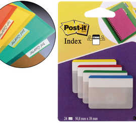 marque-pages-post-it-index-rig-ide-large-50x38mm-24f-lot-4-coloris-x-6-unitas