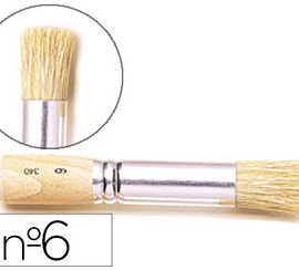 brosse-pocher-rapha-l-soie-n-6-virole-fer-blanc-nickel-manche-bois-brut