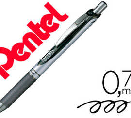 roller-pentel-energel-ratracta-ble-pointe-matal-fine-0-5mm-rechargeable-clip-matal-coloris-noir