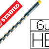 CRAYON GRAPHITE STABILO EASYGR APH ERGONOMIQUE TRIANGULAIRE DIAMETRE 10MM LONGUEUR 175MM MINE HB 3.15MM GAUCHER