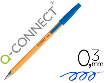 stylo-bille-q-connect-criture-fine-0-3mm-encre-classique-bille-ind-formable-capuchon-encre-couleur-bleu