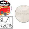 PILE ENERGIZER MINIATURE APPAR EILS ALECTRONIQUES I.C.E. CR2016 3V BLISTER 2 UNITAS