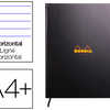 CAHIER RHODIACTIVE A4+ 22.5X29.7CM BROCHURE REMBORDÉE 80F 90G LIGNÉ RUBAN MARQUE-PAGE NOIR CALENDRIER PERPETUEL CAHIER RHODIACTIVE A4+ 22.5X29.7CM BROCHURE REMBORDÉE 80F 90G LIGNÉ RUBAN MARQUE-PAGE NOIR CALENDRIER PERPETUEL