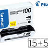 MARQUEUR PILOT 100 PERMANENT P OINTE OGIVE FINE 4.5MM TOUS SUPPORTS RASISTE AL'EAU COLORIS NOIR PACK 15 + 5 MARQUEUR PILOT 100 PERMANENT P OINTE OGIVE FINE 4.5MM TOUS SUPPORTS RASISTE AL'EAU COLORIS NOIR PACK 15 + 5