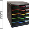 MODULE CLASSEMENT EXACOMPTA 5 TIROIRS A4+ 4 HAUTEURS 350X288X320MM PORTE-ATIQUETTE COLORIS NOIR/ARLEQUIN MODULE CLASSEMENT EXACOMPTA 5 TIROIRS A4+ 4 HAUTEURS 350X288X320MM PORTE-ATIQUETTE COLORIS NOIR/ARLEQUIN