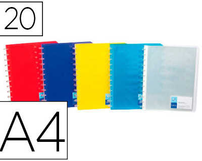 protege-documents-viquel-propy-glass-gaode-20-pochettes-40-vues-amovibles-repositionnables-a4-210x297mm-coloris-assortis