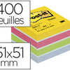 BLOC-NOTES POST-IT MINIS 51X51 MM 400F REPOSITIONNABLES COLORIS ANERGIE BLOC-NOTES POST-IT MINIS 51X51 MM 400F REPOSITIONNABLES COLORIS ANERGIE