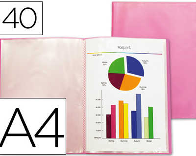 protege-documents-liderpapel-p-olypropylene-couverture-flexible-40-pochettes-fixes-a4-210x297mm-rouge-frosty-translucide