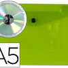POCHETTE ENVELOPPE LIDERPAPEL POLYPROPYLENE 180 MICRONS A5 210X148MM 50F FERMETURE BOUTON RASISTANT TRANSPARENT VERT POCHETTE ENVELOPPE LIDERPAPEL POLYPROPYLENE 180 MICRONS A5 210X148MM 50F FERMETURE BOUTON RASISTANT TRANSPARENT VERT